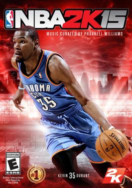 NBA 2K15 cover featuring Kevin Durant